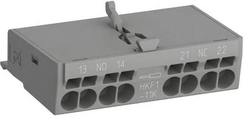 ABB HKF1-11K Hilfsschalter in Grau mit 1 Öffner und 1 Schließer - Bild 1