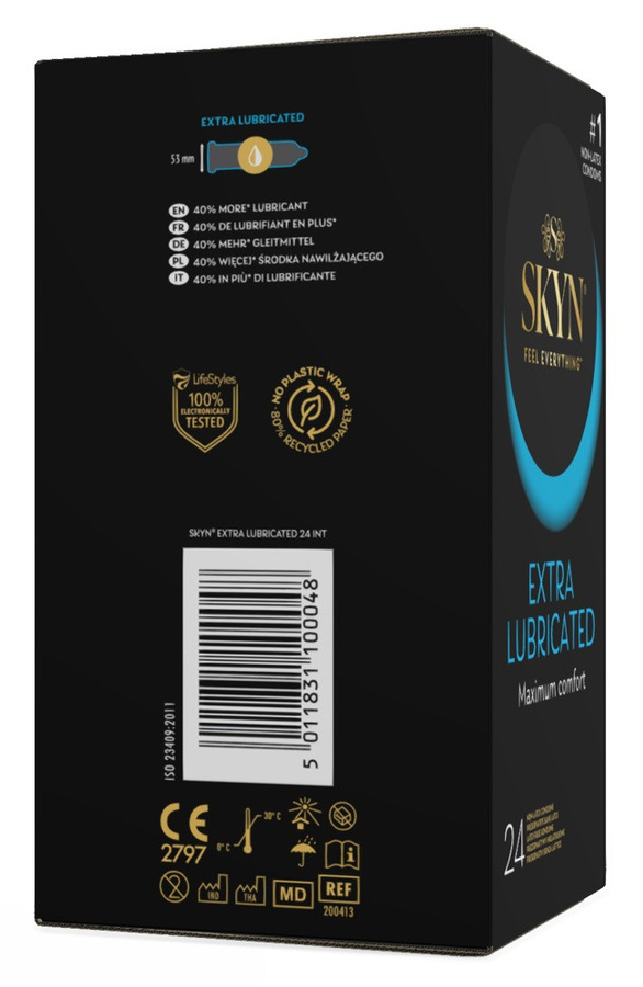 SKYN Kondome Extra Lubricated, latexfrei, Unisex - Bild 2
