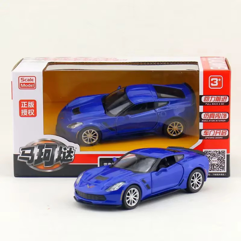 MAKEDA Chevrolet Corvette C7, Spielfahrzeug, 1:36, Metall, ab 3 Jahre - Bild 2