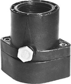 Grundfos Rückschlagklappe aus Kunststoff für Abwasserpumpen, Rp 1 1/2 IG, Schwarz - Bild 1