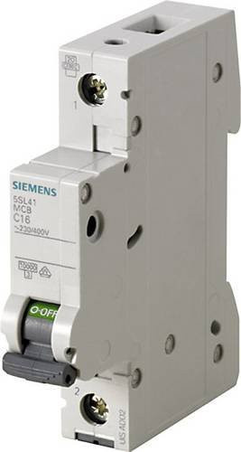 Siemens Leitungsschutzschalter 5SL4106-8, 1-polig, 6A, grau - Bild 1