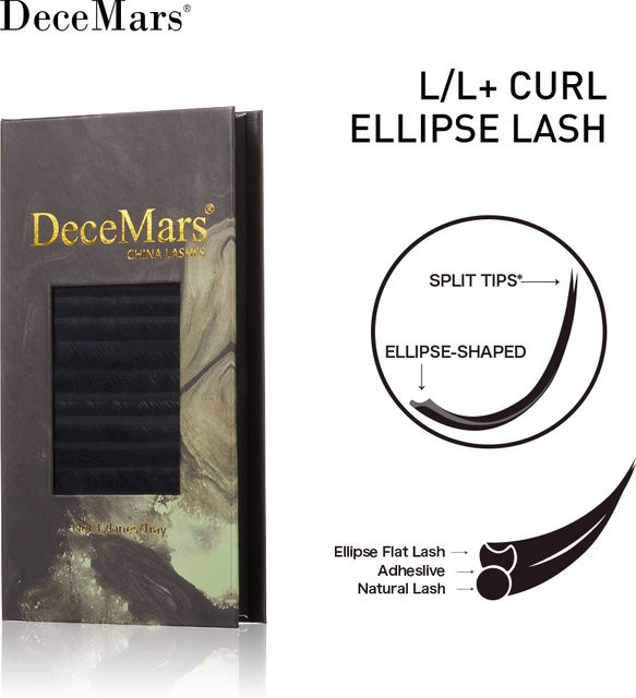 DeceMars Curl Ellipse Lash Wimperncurler, 12-reihig, Tablett - Bild 1