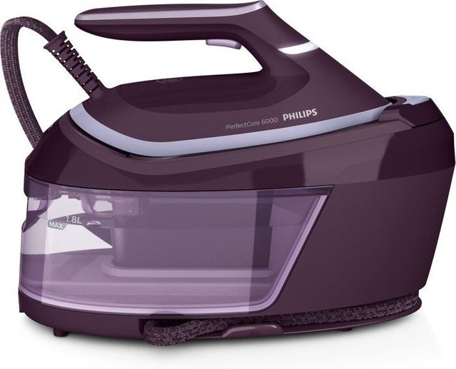 Philips Dampfbügelstation Serie 6000 PSG6023/30 in Violett mit 6,5 bar und 1,8 l Wassertank - Bild 1