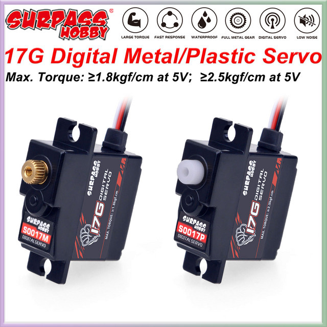 Übertreffen Hobby Mini Digital Servo, Kunststoff/Metallgetriebe - Bild 1