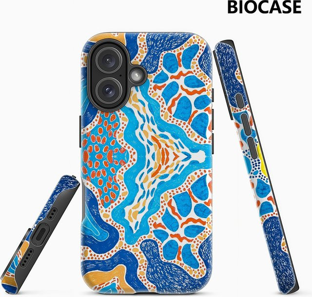 Vibrant Stream Handyhülle mit doppelschichtiger Rückabdeckung in Multicolour für iPhone 18 Pro Max Plus sowie kompatibel mit iPhone 17 16 15 14 13 12 - Bild 1