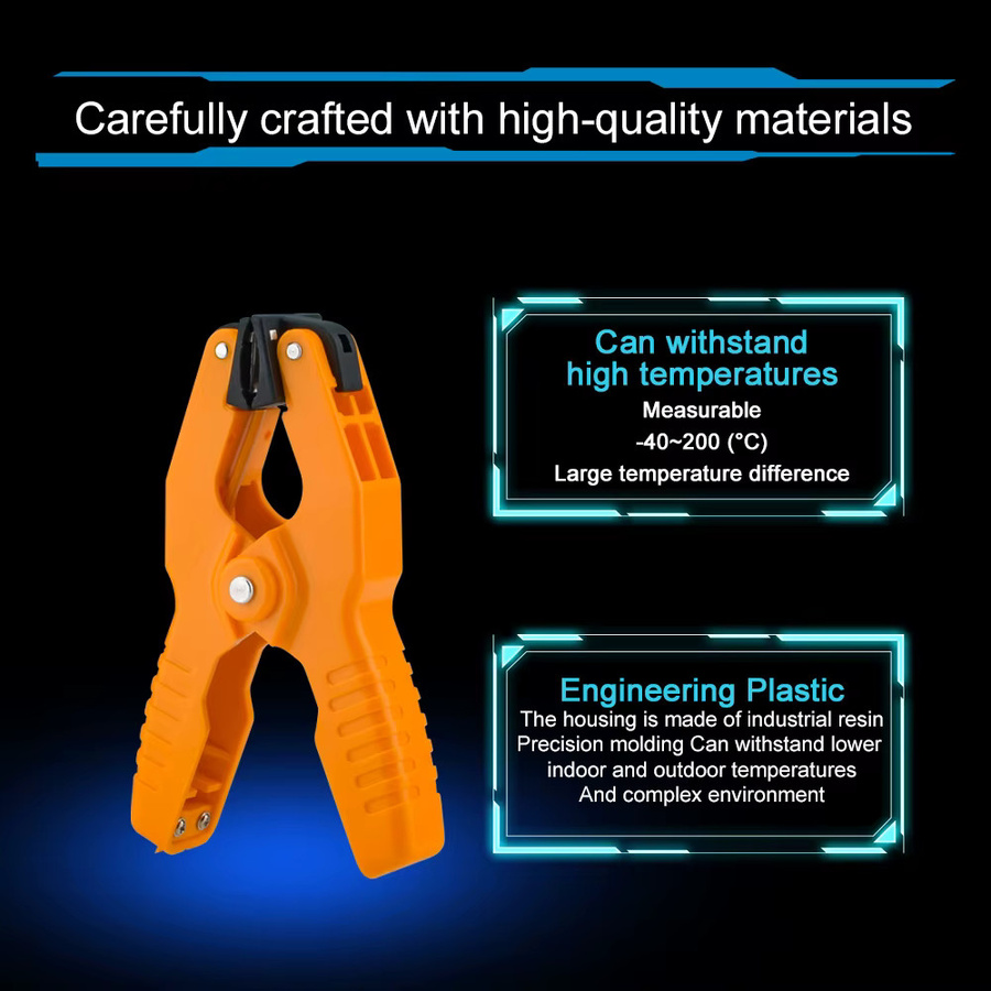 Aideepen HT-05 Typ K Thermoelement Temperatur Test Klemme Clip in Orange (-40 bis 200 ℃) - Bild 2