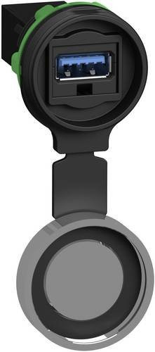 Schneider Electric XB5PUSB3SP2 USB-Buchse in Schwarz aus Kunststoff - Bild 1