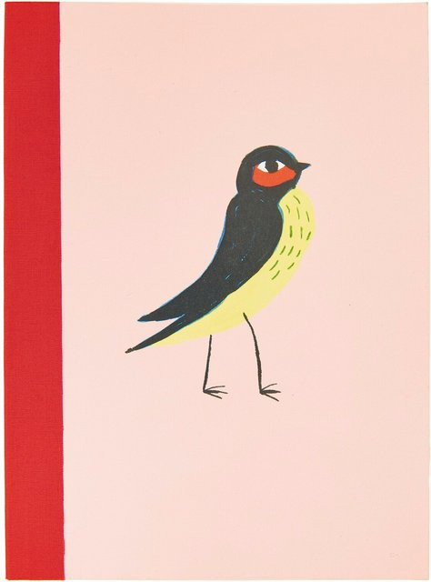 Rico Design Notizbuch Midsommar Magic Vogel in Rosa mit Bambuspapier - Bild 1
