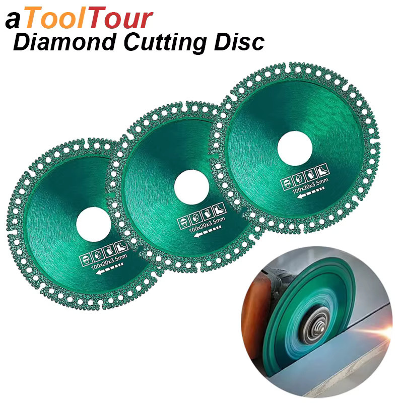 Multifunktionale Verbund-Diamant-Trennscheibe von Atoltour für Winkelschleifer zum Schneiden von Holz, Fliesen, Marmor, Keramik, Glas und PVC, grün - Bild 6