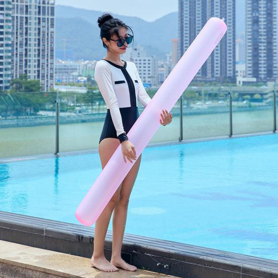 63 Aufblasbare Schwimmnudeln von Balugoe aus PVC in Rosa für zusätzlichen Auftrieb - Bild 3