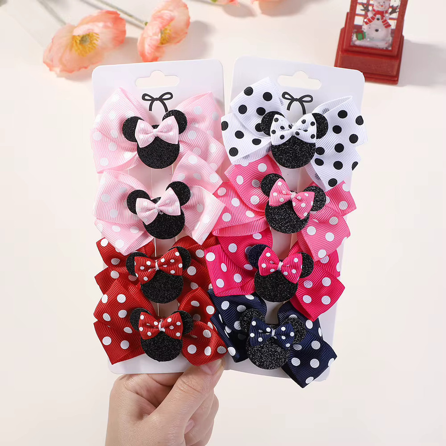 Haar Clips KIDS BOWS, Polka Dot Bogen, Kinder - Bild 2