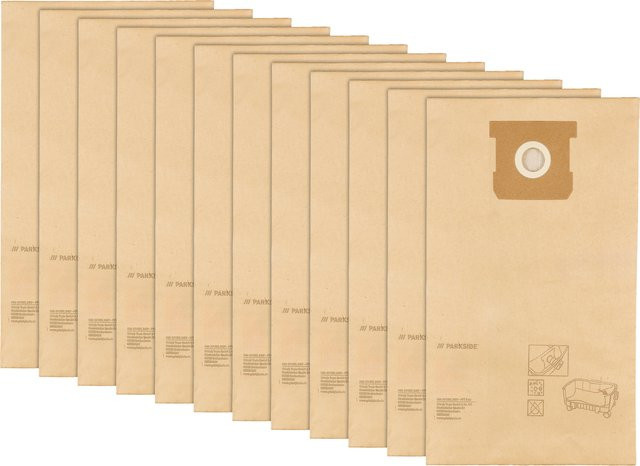 Parkside Filtertüten PFT 8 A1, 12 Stück, beige - Bild 1