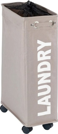 Wenko Wäschesammler Corno in Taupe/Beige, B/T/H: 18,5 x 40 x 60 cm