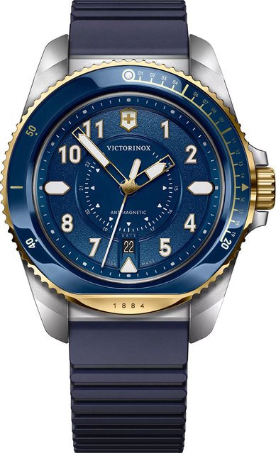 Victorinox Herrenuhr Journey 1884, Quarz, Edelstahl, 43 mm, Blau, 20 ATM - Bild 1