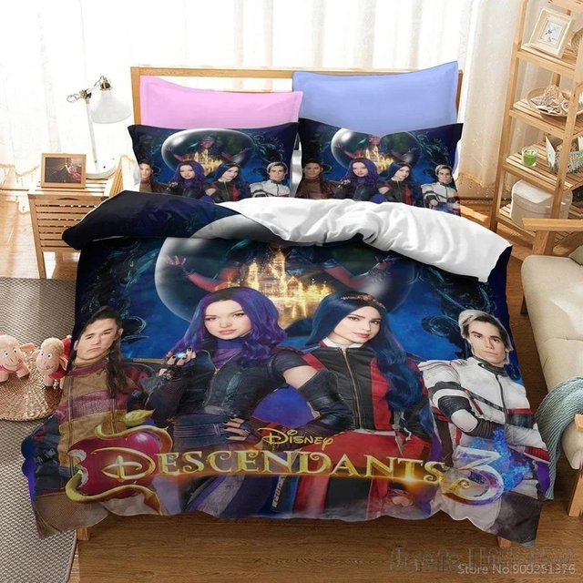 Bettwäsche-Set Descendants 3 von Lodestar mit Bettdeckenbezug und Kissenbezug, Mehrfarbig, B/H: 140 x 200 cm - Bild 1