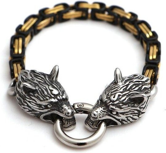 Armband Edelstahl, Schwarz, Herren, 23cm - Bild 1