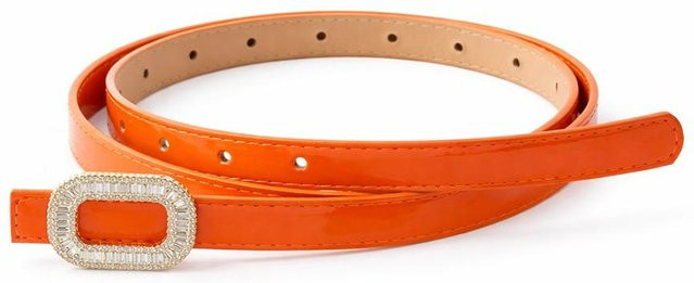 EPwacagood Gürtel, PU, Strass-Schnalle, orange, Damen - Bild 1