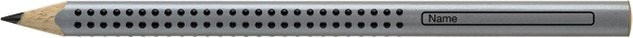 Faber-Castell Jumbo Grip Bleistift Stärke B in Grau und Silber - Bild 2