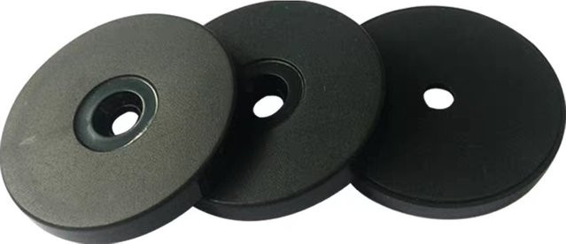 100 Stück LIHTNE RFID IC Tag Token Wasserdicht, 13,56 MHz NFC Checkpoint Token für Guard Tour Systeme, Schwarz, Durchmesser: 30 mm - Bild 1