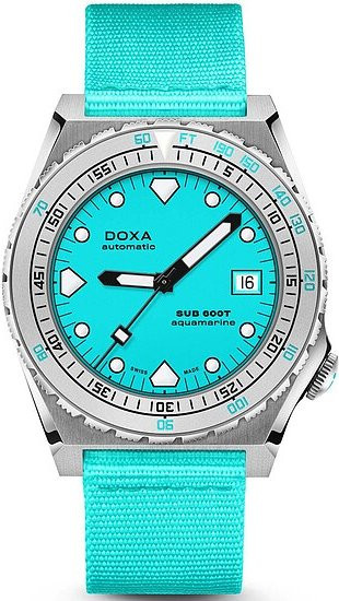 Doxa SUB600T Aquamarine Armbanduhr, Automatik, Edelstahl, 40 mm, Unisex - Bild 1