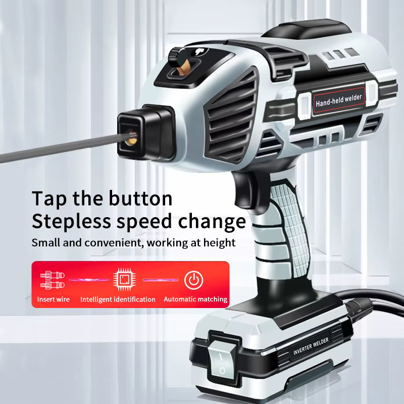 Lpnove Handheld Inverter ARC Schweißgerät 4600W mit Schweißmaske, Tragbare Elektrische Schweißmaschine für DIY und Lötarbeiten, Grau - Bild 6
