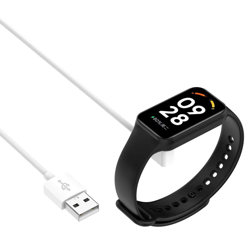 Magnetisches USB-Ladekabel für Xiaomi Redmi Watch 5 5Lite 5Active 4 Mi Band 8 8 Pro 9 und Redmi Band 2 in Weiß - Bild 3