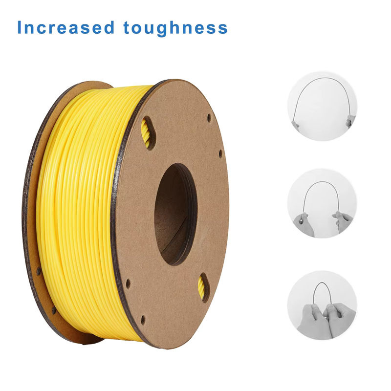 Likesilk 95A TPU-Filament Gelb, elastisches 3D-Drucker-Filament 1,75 mm, 250 g Spule - Bild 4