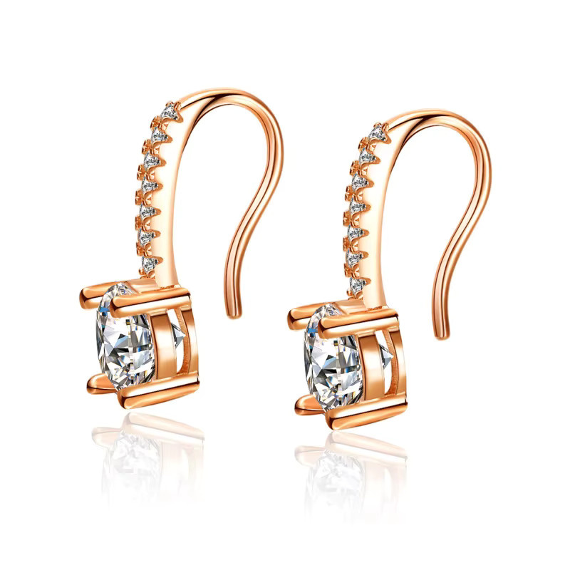 Joyce jelly Ohrringe, Moissanit Diamant, Roségold, Damen - Bild 2