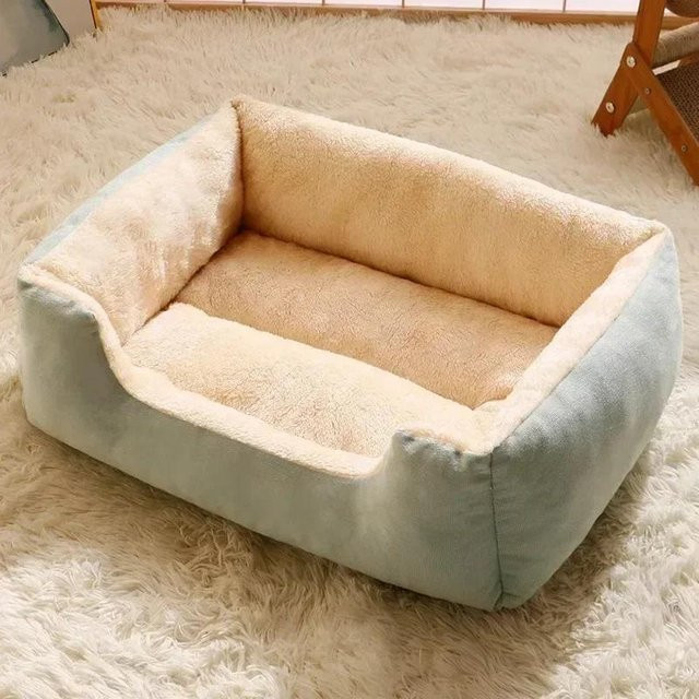 Yiran Furniture Katzenbett aus Mikrofaser in Blau, B/T: 50 x 40 cm - Bild 1