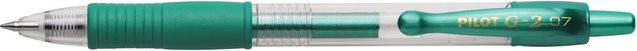 PILOT Gelschreiber G2-7 Metallicgrün mit Edelstahlspitze - Bild 1