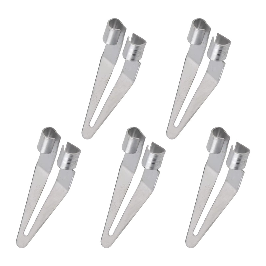 DAZZLEEX Set aus 3 oder 5 glatten Schweißköpfen für Kunststoffschweißen mit verstellbarem Lötkolben und Ellenbogen-Design in Silber - Bild 1