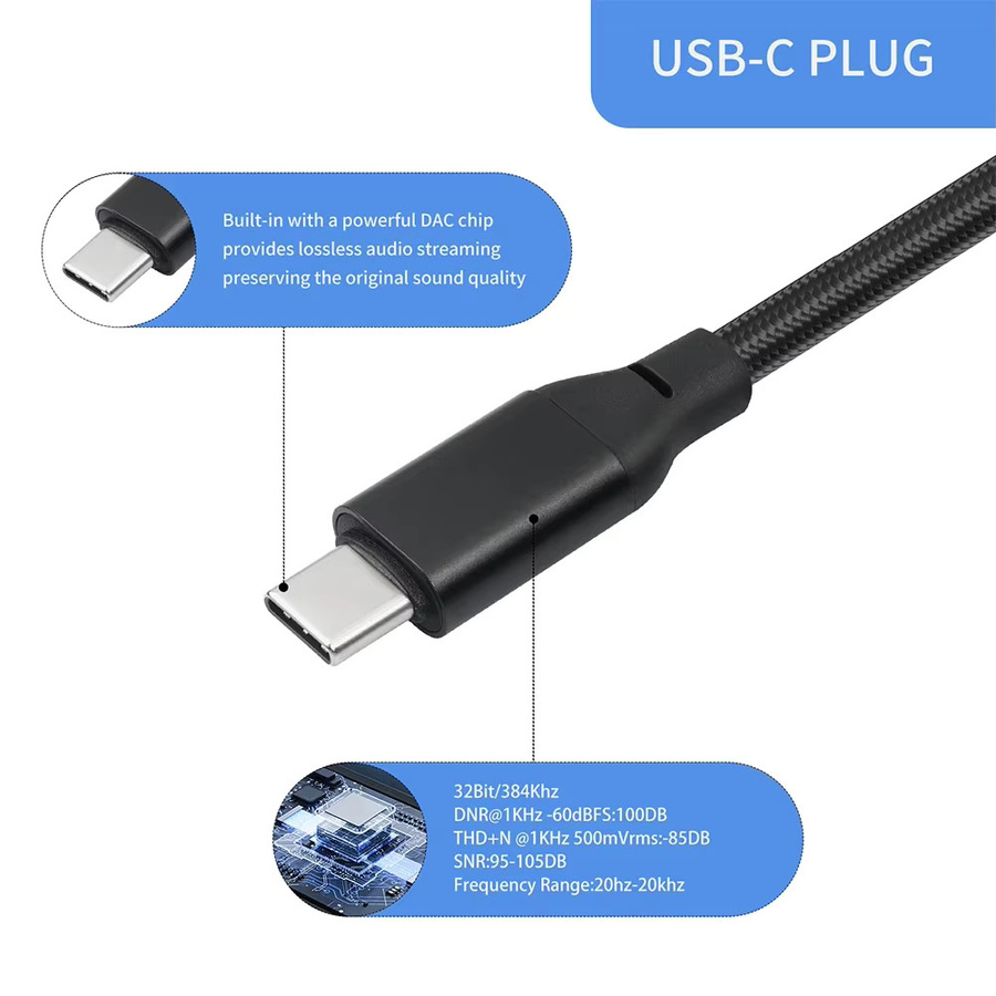 VODOOL USB-C auf XLR Stereo-Ausgangskabel für Smartphones, Schwarz - Bild 4