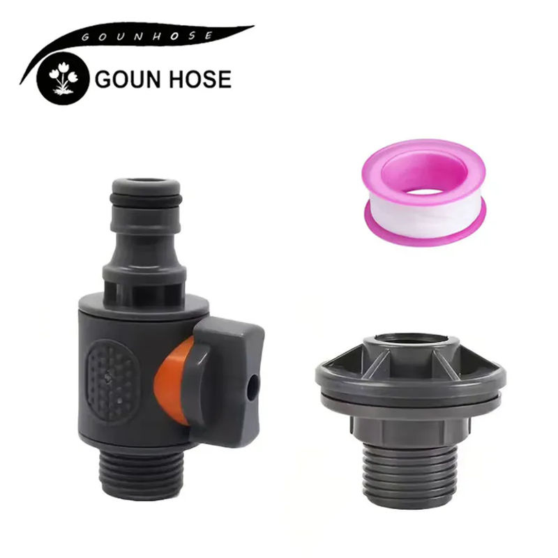 HOUN HOSE Nippel-Tankhahnadapter mit Grobgewinde und Schlauchanschluss, 3/4 Zoll (16 mm), Schwarz - Bild 7