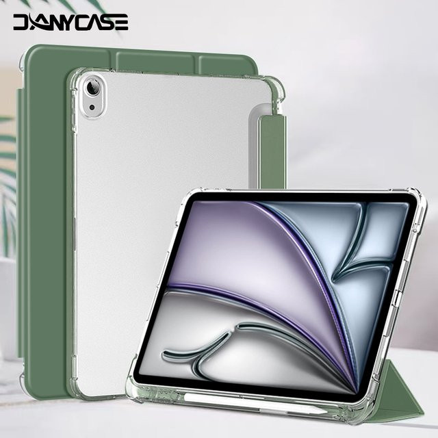 DANYCASE Schutzhülle für iPad Air 6, iPad Air 5, iPad Pro 11 und 12,9, iPad 10. Gen sowie iPad Mini 7 und 6 mit Stifthalter in Lila - Bild 1
