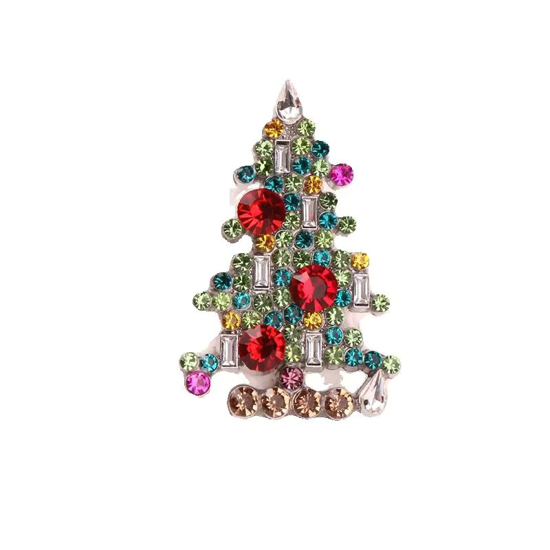 trsince Brosche, Weihnachtsbaum, Kristall, Bunt, Unisex - Bild 1