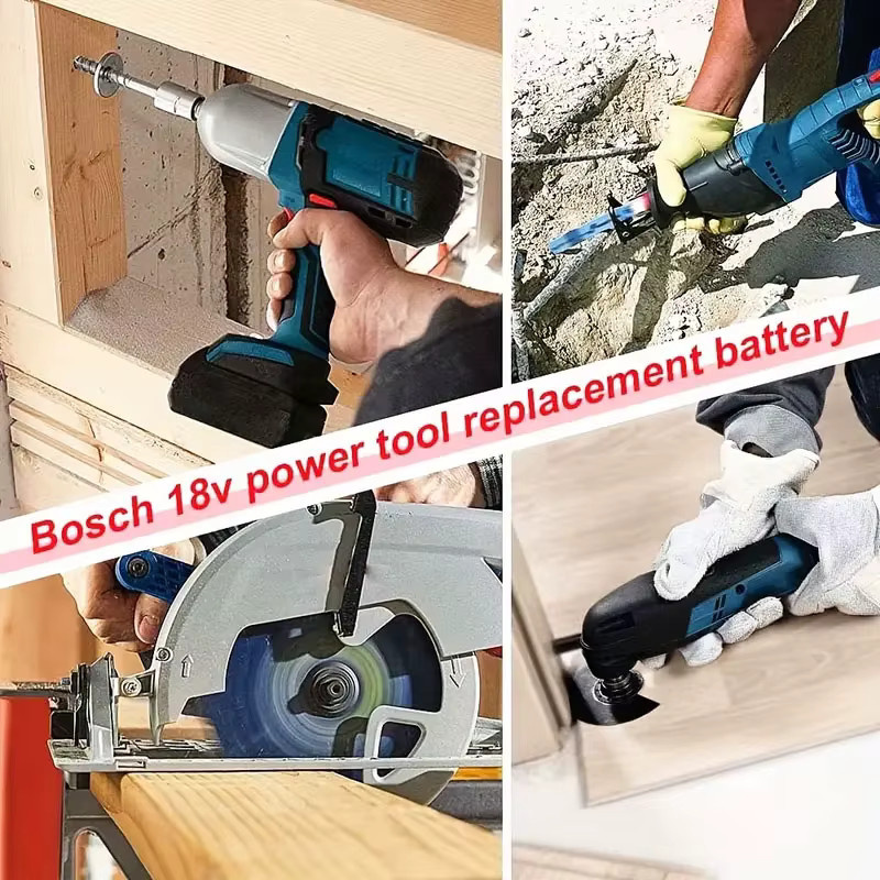 Bosch 18V 8,0Ah Lithium-Ionen Akku in Schwarz für BAT609 BAT609G BAT618 BAT618G BAT614 - Bild 6