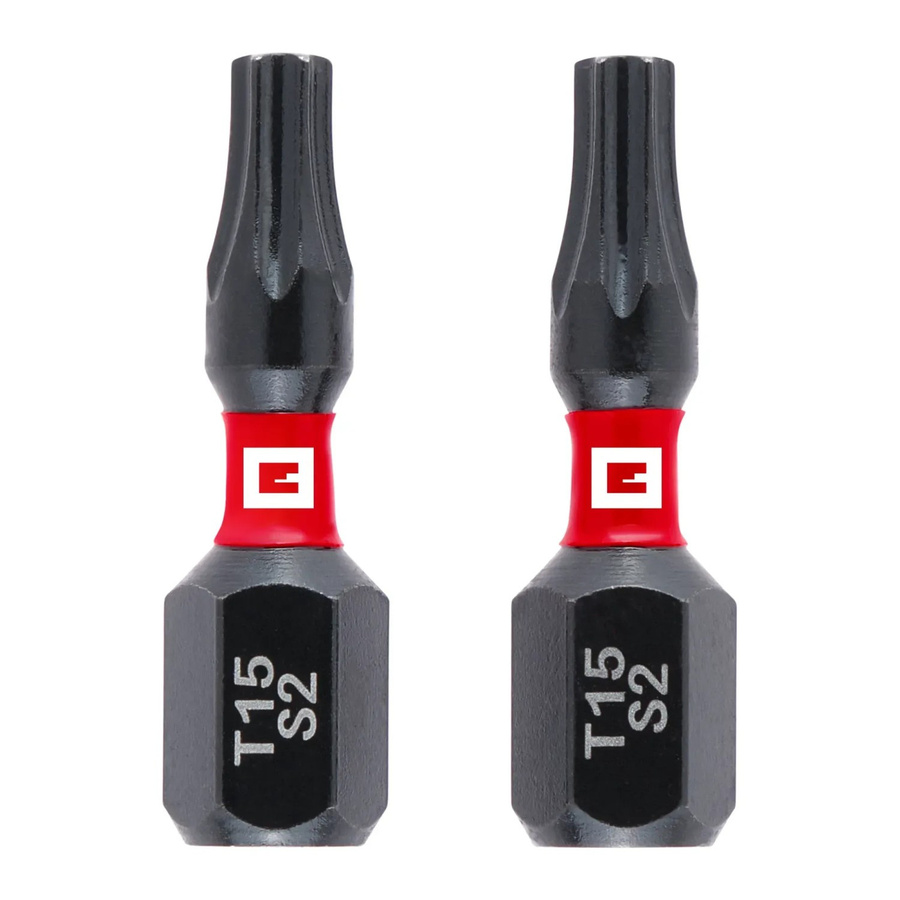Einhell Impact Bit-Set T15, 2-teilig, rot, Stahl, 25 mm - Bild 2