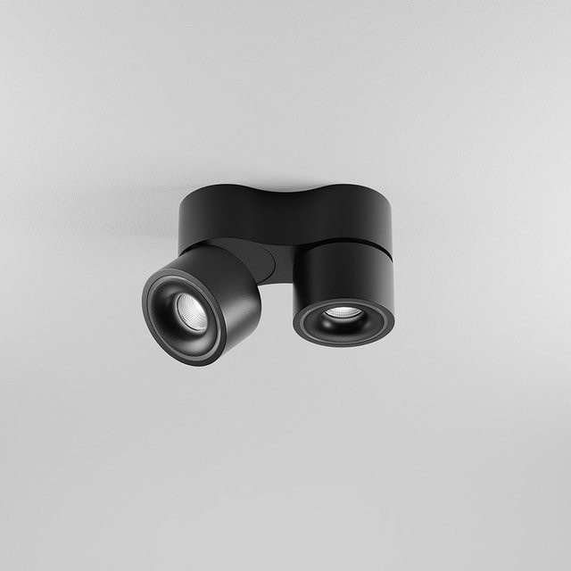 DLS Lighting Clippo S Duo LED-Wand- und Deckenstrahler in Schwarz mit dim2warm Technologie (1800K - 3000K) und Casambi-Steuerung - Bild 1