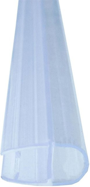 Bagnoxx Hohlkammerprofil Türdichtung für 6mm Glas, Transparent, 1m Länge - Bild 1