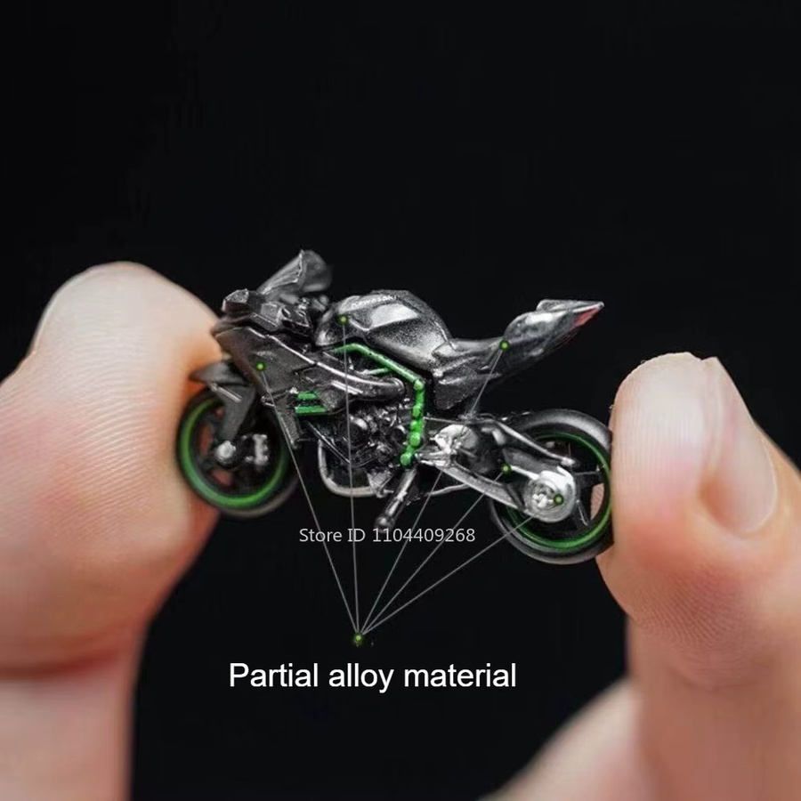 RMZ city Kawasaki H2R Motorradmodell, 1:64, Metall, ab 14 Jahren - Bild 5