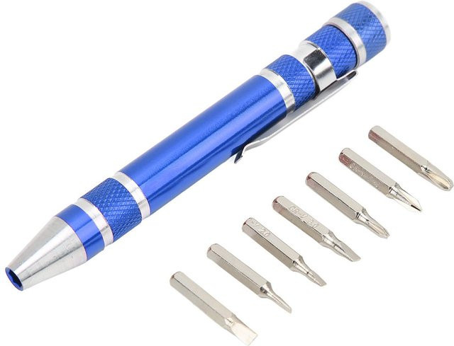 CosyHome 8 in 1 Mini Taschenschraubendreher Magnetisch in Blau - Bild 1