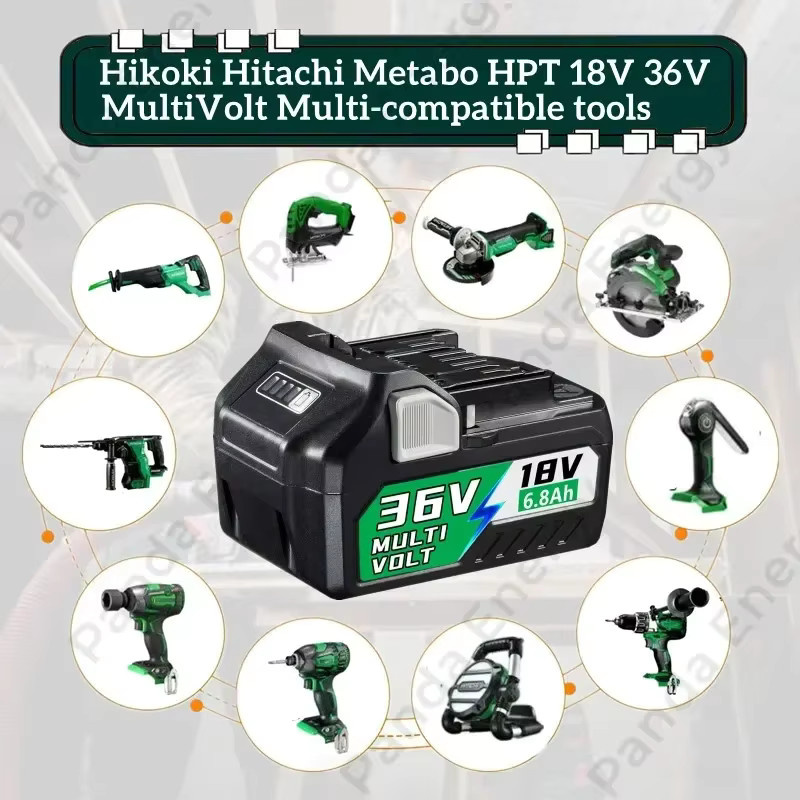 HiKOKI Li-Ionen-Akku 18 V 6,8 Ah in Schwarz für Multi-kompatible Werkzeugersatz BSL1850 BSL1860 BSL1840 DS18DSL C18DSL - Bild 3