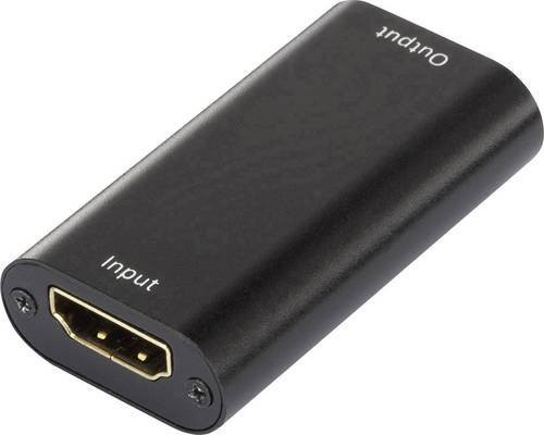 SpeaKa Professional HDMI Repeater in Schwarz für Signalkabel bis 40m - Bild 1