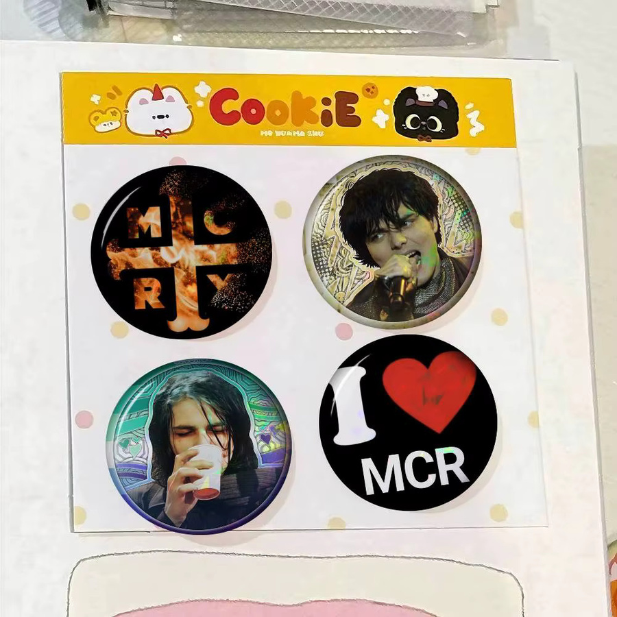 Kayou Blechbrosche, Gerard Way Figuren-Icon-Abzeichen, Unisex - Bild 2