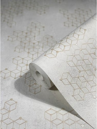 Marburg Vliestapete Hailey in Beige mit geometrischem Design und Betonoptik - Bild 2