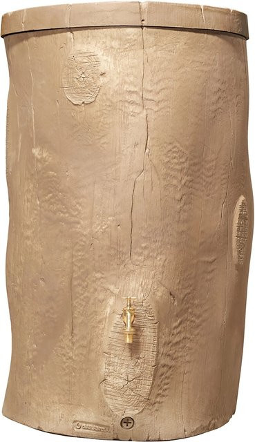 Regentonne Garantia Woodstock Baumstamm in Lightwood mit 400 l Fassungsvermögen - Bild 1
