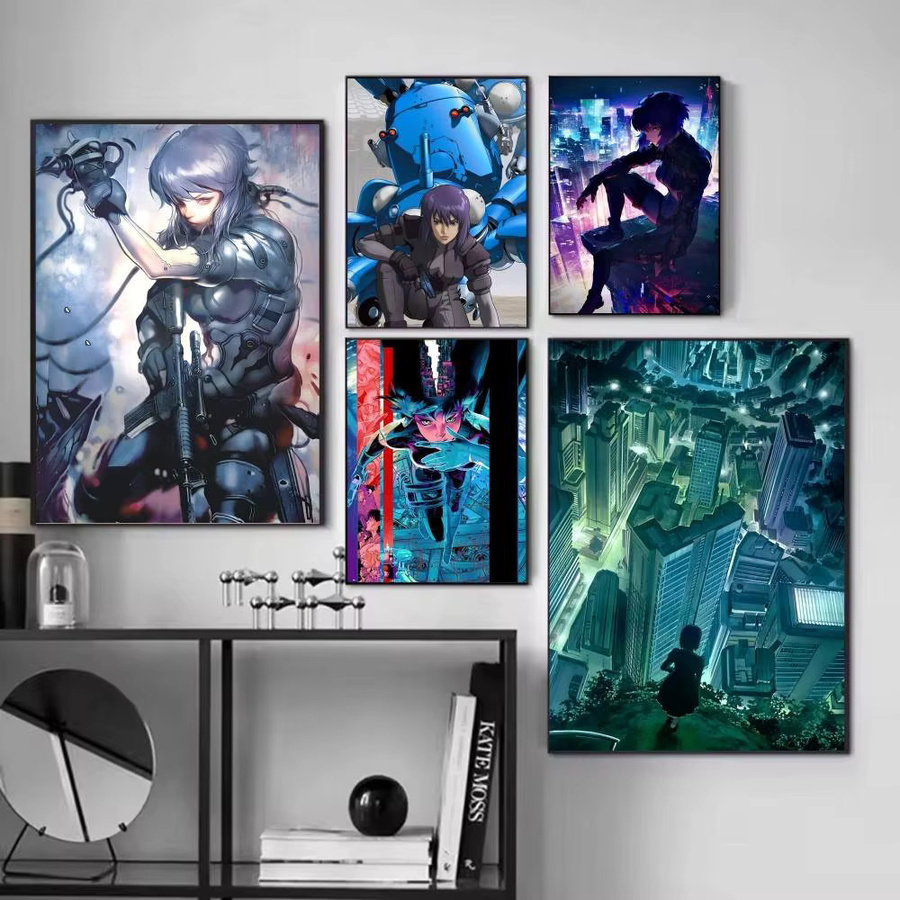 Selbstklebender Anime Poster G-Ghost In The Shell Papierdruck in Mehrfarbig für deine Wandgestaltung - Bild 2