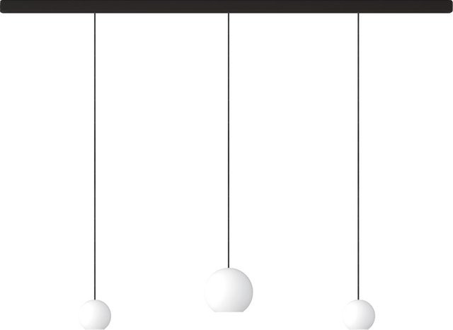 KOMOT KOS Trio SL LED-Pendelleuchte-Schiene mit Tunable White, Schwarz matt, Länge: 200 cm - Bild 1