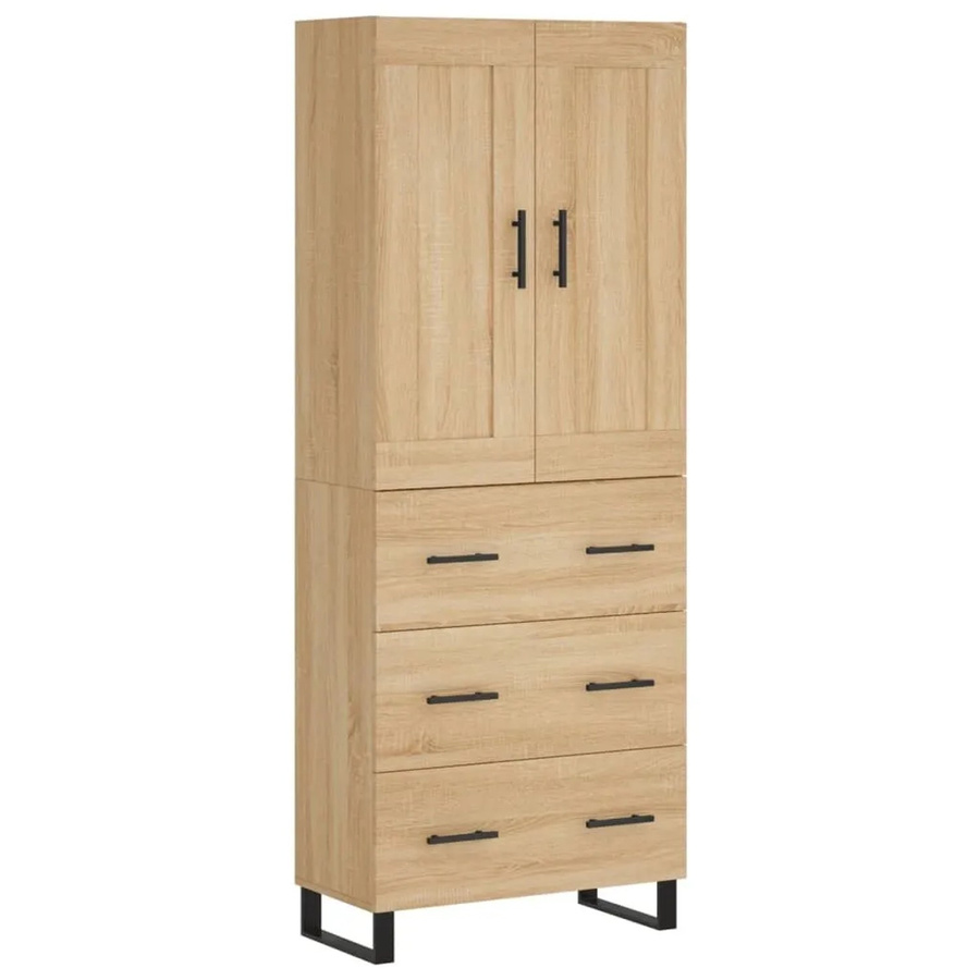 vidaXL Highboard Sonoma-Eiche modern B/T/H: 69,5 x 34 x 180 cm - Bild 2