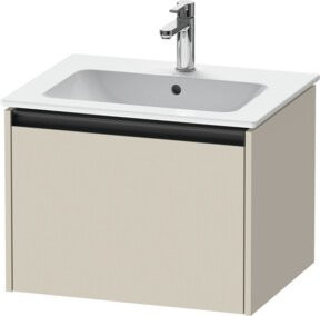 Duravit Waschtischunterschrank Ketho.2 in Tau matt mit einem Auszug, wandhängend, B/T: 61 x 48 cm - Bild 1